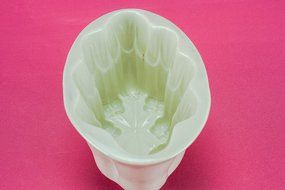Antique Rustic Stoneware Copeland BAKING MOULD Retro White Victorian Small Christmas Service Dish Circa 1900 English LS