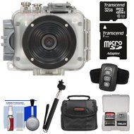 Intova Connex 1080p HD Waterproof Video Action Camera Camcorder (200 ft/ 60m) with Remote + 32GB Card + Case +... N8