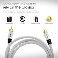 RCA Subwoofer Cable, GearIT Pro Series 3 Feet Gold Plated Dual Shielded RCA to RCA Subwoofer Cable for High Performace... N10