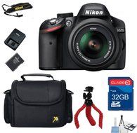 Top Value Bundle For D3200 DX DSLR +18-55 VRII Lens + 32GB In Memory + Camera Carry Case + Flexible Tripod + 6pc...