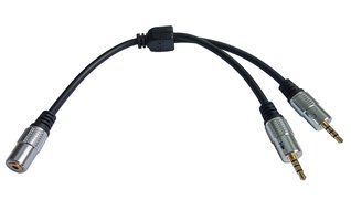 LEMENG Pure Aluminium alloy 3.5mm 1/8" 4-Pole Male (Earphone Headset + Microphone ) to 3.5mm 1/8" 4-Pole Female... N4