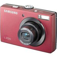 Samsung L200 10MP Digital Camera with 3x Optical Zoom (Red)