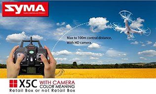 Syma x5C-1 x5C Syma RC Quadcopter Drone with 2MP HD camera 2.4 GHZ RC helicopter MJX VS X600 toys with 5 5in1... N4