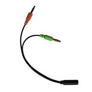 VIMVIP 3.5mm Female to Dual 3.5 Male Mic &amp; Stereo Audio Y Splitter Cable Cord for PC Laptop N7
