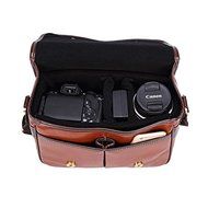 DSLR Camera Bag Waterproof PU Leather Travel Bag Shoulder Bag for Canon Sony Nikon Canon Olympus DSLR Camera (... N6