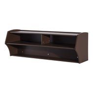 HomCom 49&rdquo; Wall Mounted Floating Media Console - Black N4