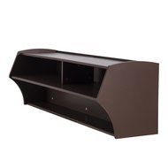 HomCom 49&rdquo; Wall Mounted Floating Media Console - Black N5