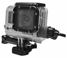 X~PWR All-weather, External Power Case Kit for GoPro Hero 3, Hero 3+ and Hero 4 Camera with 18" B-CAPP Cable N5