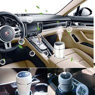 TopReturn Car Air Humidifier, Cool Mist Humidifier, 180ML USB Small Humidifier, Portable Humidifier for Car, Home... N13