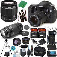 Canon EOS 70D Camera + 18-55mm IS STM + 75-300mm III + 2pcs 16GB Memory + Case + Memory Reader + Tripod + Starter...