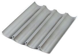 Chicago Metallic Commercial II Non-Stick Perforated Baguette Pan N3