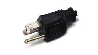 C&amp;E 3 PCS, Power Cord Cable w/ 3 Conductor 14AWG PC Power Connector Socket (C13/5-15P) Black 1 Feet, CNE591452 N22