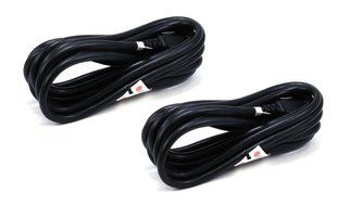 C&amp;E 3 PCS, Power Cord Cable w/ 3 Conductor 14AWG PC Power Connector Socket (C13/5-15P) Black 1 Feet, CNE591452 N25