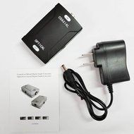Whizzotech&reg; W3101 Toslink Optical to Coax Coaxial Digital Audio Converter (Black) 24bit/192K sampling rate N4