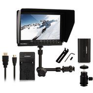 Feelworld FW760 FW-760 + EACHSHOT Battery + Charger + Magic Arm, (FW-759 Upgrade Version) 7'' Video Monitor IPS... N8