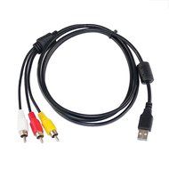 USB Male A to 3 RCA AV A/V TV adapter Cord Cable for Vizio tv &amp; video N2