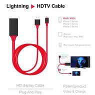 MHL to HDMI Adapter,HYAIZLZ(TM)2 in 1 6.5 Feet MHL to HDMI 1080P HDTV Adapter 8 Pin+Micro USB Cable for iphone...
