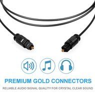 4 Pack - 3ft Male to Male Digital Audio Cable Toslink Fiber Optic Delivers Crystal Clear Sound Quality - Supports... N4