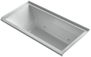 KOHLER 1167-RVBC-K4 Underscore 60-Inch x 30-Inch Alcove VibrAcoustic Bath with Chromatherapy and Right-Hand Drain... N4