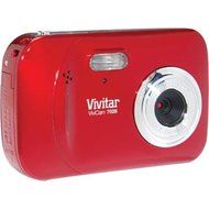 ViviCam 7028 7 Megapixel Compact Camera-7.45 mm - Strawberry