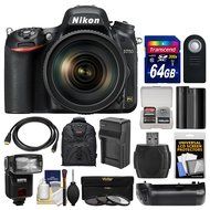 Nikon D750 Digital SLR Camera &amp; 24-120mm f/4 VR Lens with 64GB Card + Backpack + Flash + Battery &amp; Charger + Grip... N2