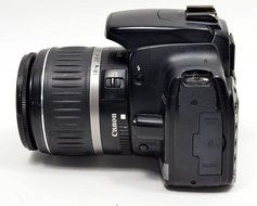 Canon EOS Kiss X (Rebel XTi / EOS-400D) 10 MP CMOS APS-C Digital SLR Camera with 2.5 inch LCD + EF-S 18-55mm f... N6