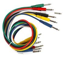 Peavey 3 Foot Colored 1/4 Inch Patch Cables, 6 Pack N7
