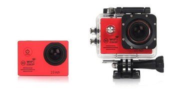 (Red) Action Camera SJ7000 Wifi 2.0 LTPS LED mini cam recorder marine diving 1080P HD DV Go pro style two batteries... N2