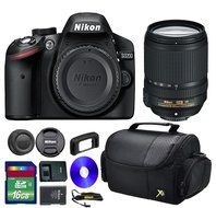 Nikon D3200 DSLR Camera + AF-S DX NIKKOR 18-140mm f/3.5-5.6G ED VR Lens+ 16 GB SDHC Memory Card + Front Lens Cap...
