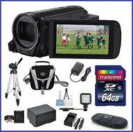 Canon VIXIA HF R72 Full HD Camcorder Ultimate Bundle, includes: 64GB SDXC Memory Card, LED Light, Tripod, Spare... N12