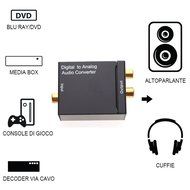 GHB Digital to Analog Audio Converter Optical Toslink Spdif Coaxial Inputs Audio Converter Decoder 3.5mm N5