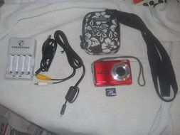 Olympus FE-310 Red 8.0 Mp Digital Camera N6