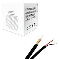 Five Star Cable 1000 ft. Siamese RG59 Coaxial CCTV Combo Cable Black - 20AWG RG59 + 18/2 18AWG Power