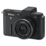 Nikon 1 V1 Mirrorless 10.1MP Digital Camera with 1 Nikkor 10mm f/2.8 Lens (Black)