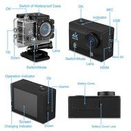 Floureon Q6 2.0 Inch 4K 16MP 170&deg;WIFI 30M/98FT Waterproof Slow Motion Function Loop Recording Full HD DV Sports... N10
