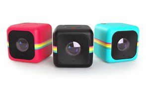 Polaroid Cube+ 1440p Mini Lifestyle Action Camera with Wi-Fi &amp; Image Stabilization (Blue) N18