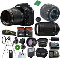 Nikon D810 - International Version (No Warranty), 18-55mm f/3.5-5.6 DX VR, Nikon 70-300mm f/4-5.6G, 2pcs 16GB... N2