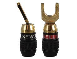 Sewell Deadbolt 45&deg; Spade Plugs, 6 Pairs N2