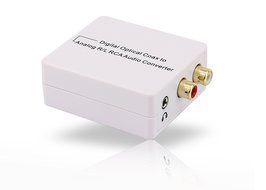 Avenk Digital to Analog Audio Converter, Optical / SPDIF Coaxial Coax to RCA R/L Stereo 3.5mm Adapter, DAC D2A... N3