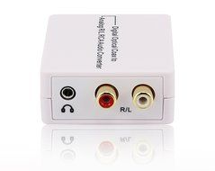 Avenk Digital to Analog Audio Converter, Optical / SPDIF Coaxial Coax to RCA R/L Stereo 3.5mm Adapter, DAC D2A... N4