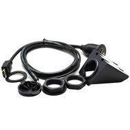 RAYSUN 1 Meter USB and 3.5mm AUX Extension Flush Mount - USB Dash Mount for Car Boat Motorcycle N18