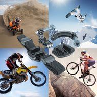 Action Camera Mounting Bundle including a Wrist , Helmet , Chest and Head Strap by USA Gear - Works With GoPro... N4