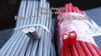 Belva 4 Gauge 2 Channel Complete Copper-Clad Amp Wiring Kit [RED] with 2-Channel RCA Interconnects [BAK42] N11