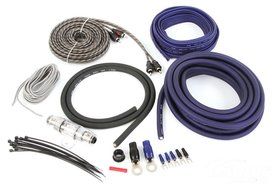 Belva 4 Gauge 2 Channel Complete Copper-Clad Amp Wiring Kit [RED] with 2-Channel RCA Interconnects [BAK42] N12
