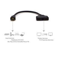 REDGO HDMI Male To Dual HDMI Female 1 to 2 Way Splitter Adapter Cable Converter For HDTV,Support Two TVs The Same... N5