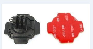 ProGear 360 Degree Rotational Helmet Mount With Lock And 3M Pad For GoPro Hero 4/3+/3/2/1 N2