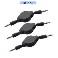 Seadream 2Pack 3-Pole Coiled 3.5mm Male Right Angle to 3.5mm Male Right Angle Stereo Audio Spring Aux Cable for... N4