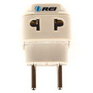 OREI 3 in 1 Continental Europe Travel Adapter Plug with USB and Surge Protection - Type C - Turkey, Italy &amp; More N7