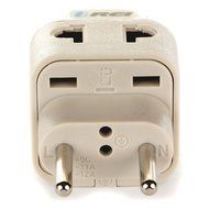 OREI 3 in 1 Continental Europe Travel Adapter Plug with USB and Surge Protection - Type C - Turkey, Italy &amp; More N8