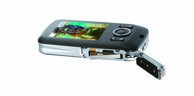 GE DV1-CO Waterproof/Shockproof 1080p Pocket Video Camera (Citrus Orange) (Discontinued by Manufacturer) N11